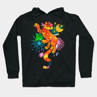 Year of the Red and Gold Tiger Hoodie